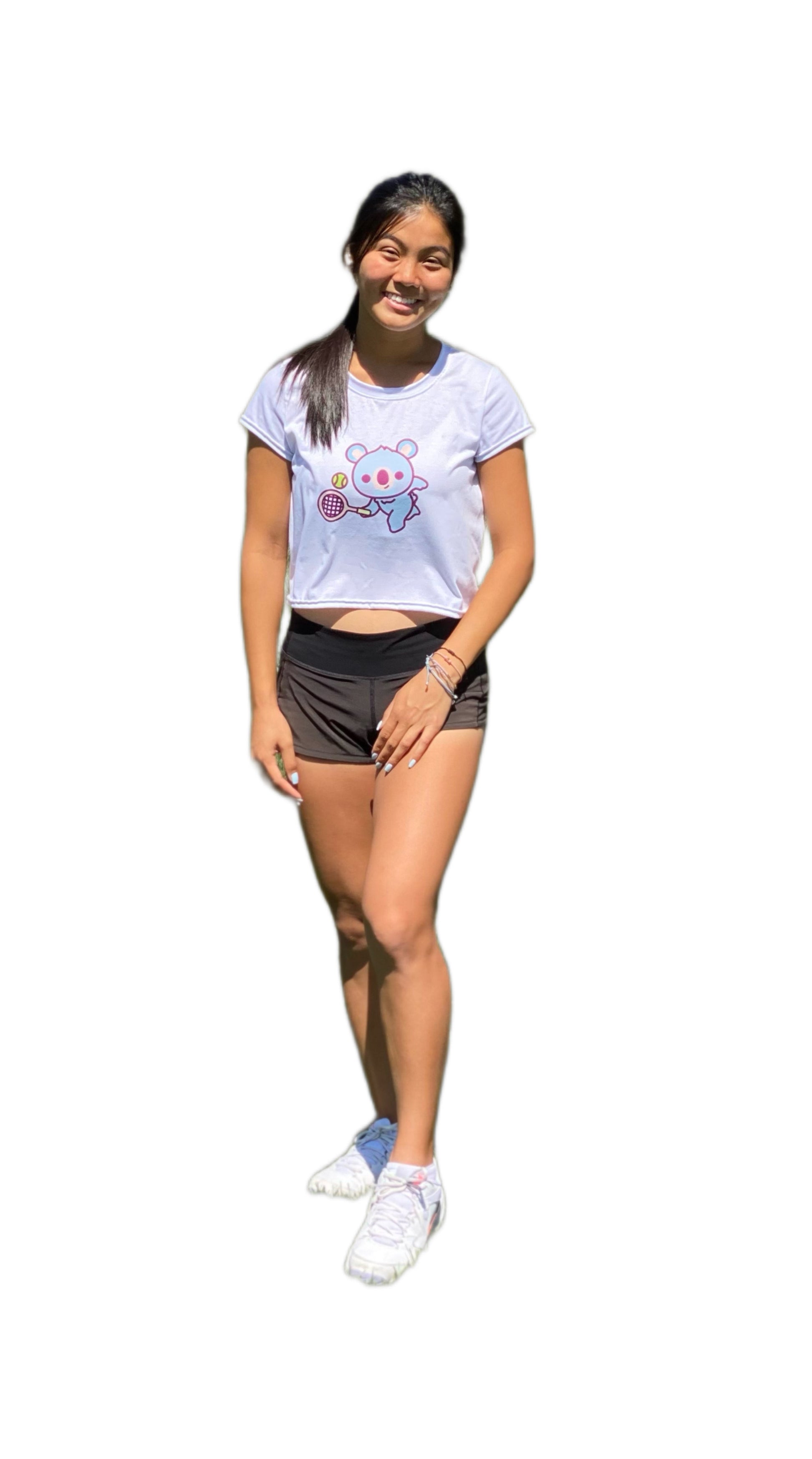 Women's Ken "Biggie" Athletic Performance Crop Tee - TOKKITENNIS