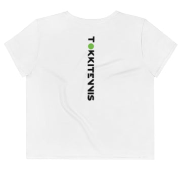 WOMEN'S ATHLETIC PERFORMANCE ROGER CROP TEE - TOKKITENNIS