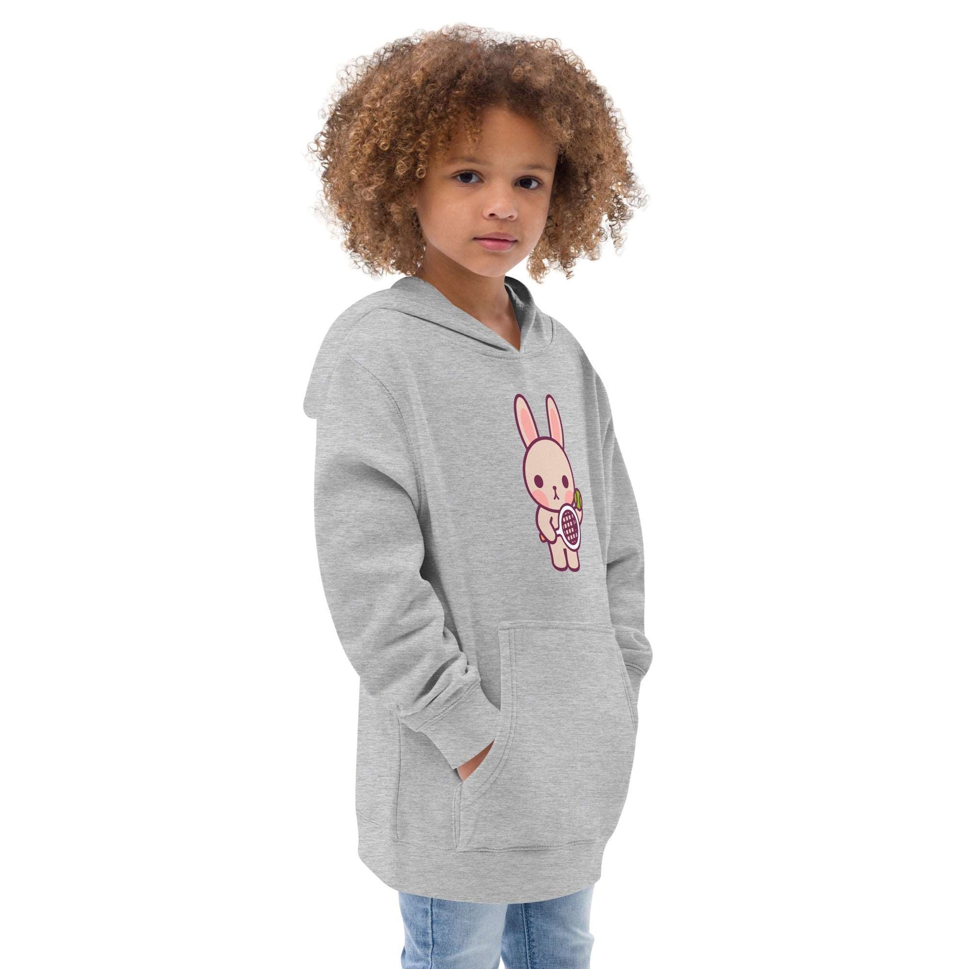 Youth Emma Hoodie - White / Grey - TOKKITENNIS