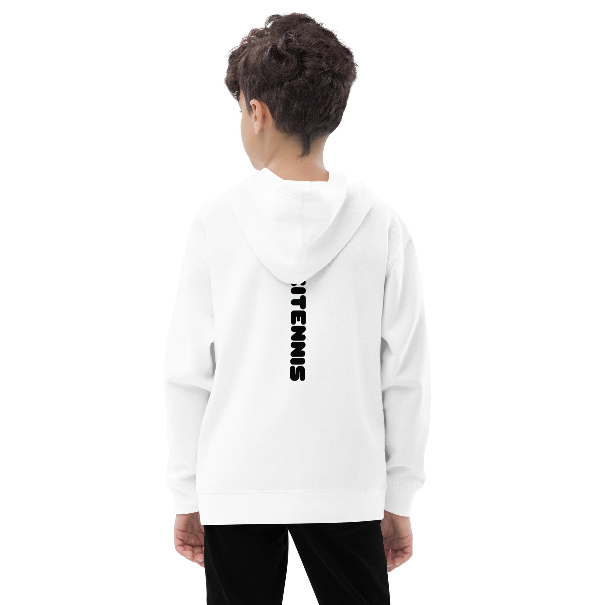 Youth Henri Hoodie - White / Grey - TOKKITENNIS