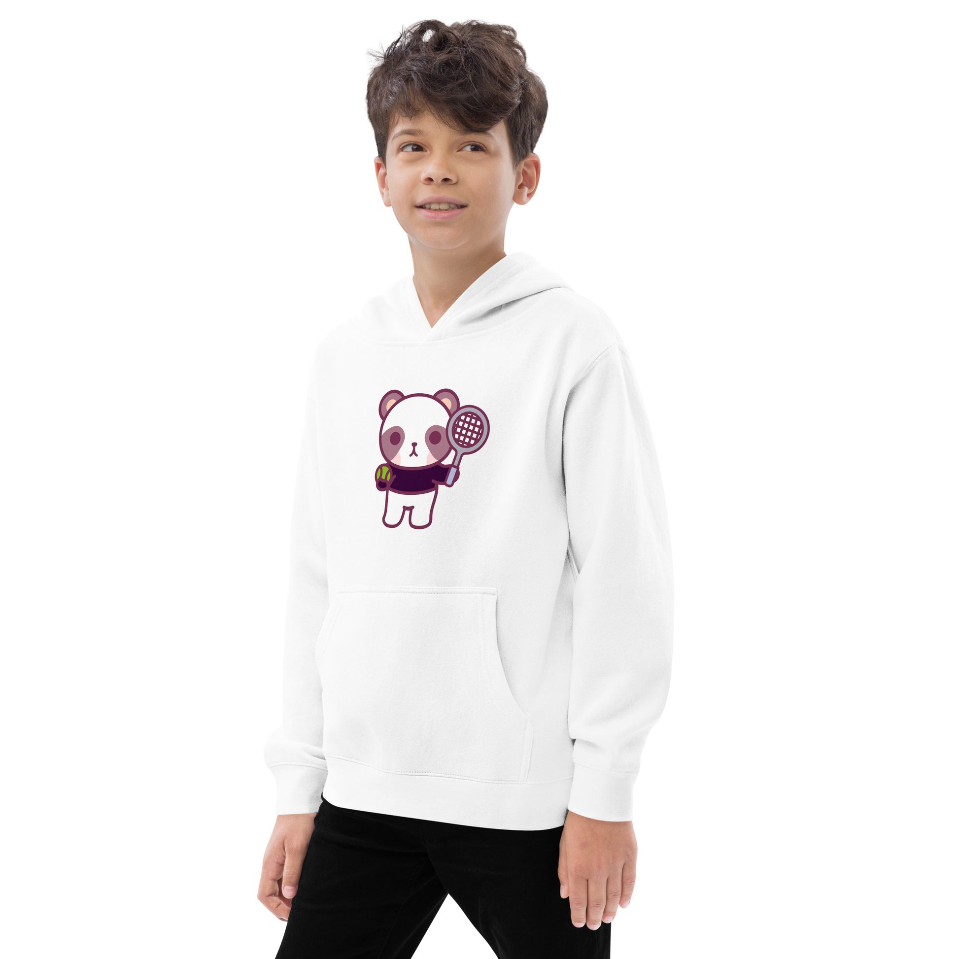Youth Henri Hoodie - White / Grey - TOKKITENNIS