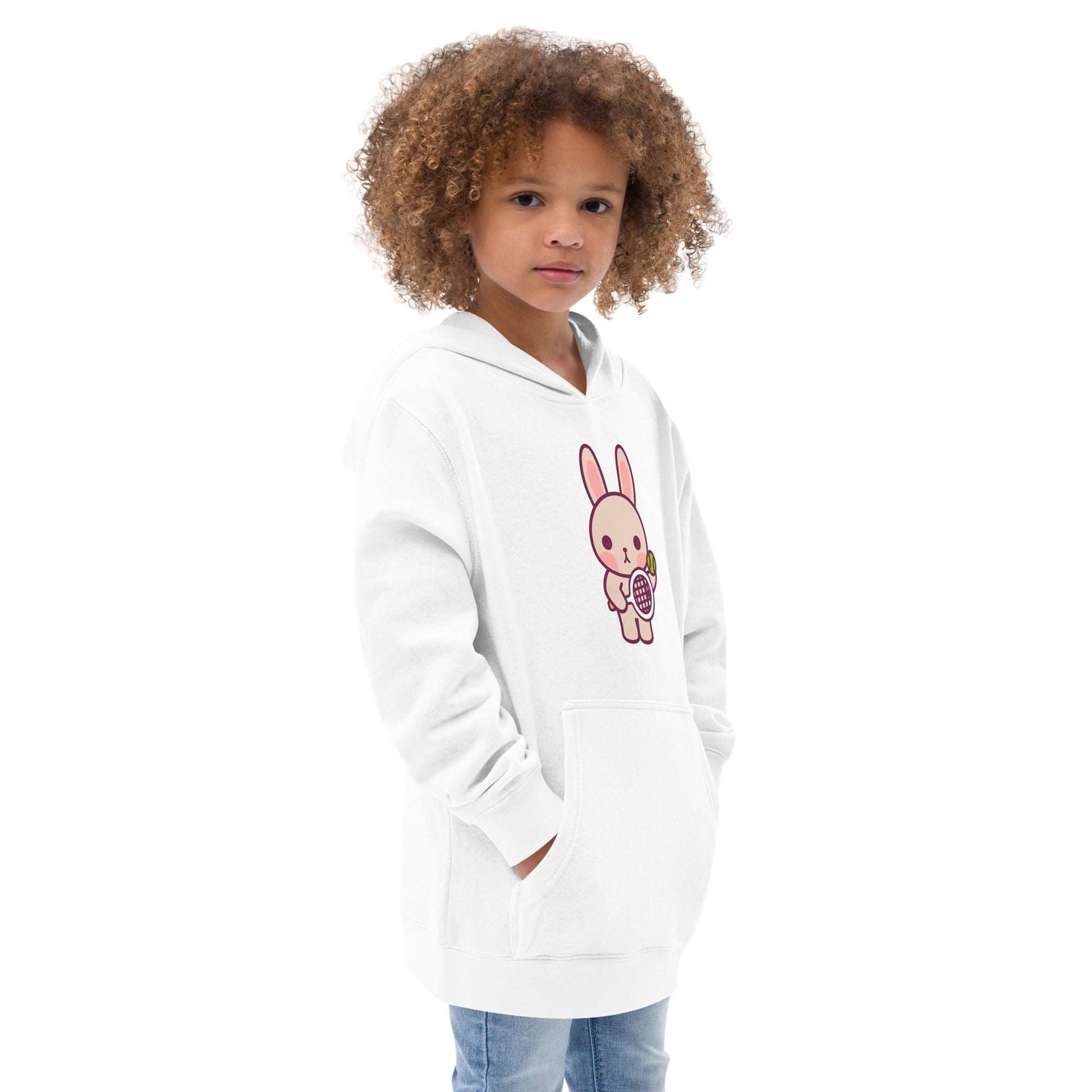 Youth Emma Hoodie - White / Grey - TOKKITENNIS