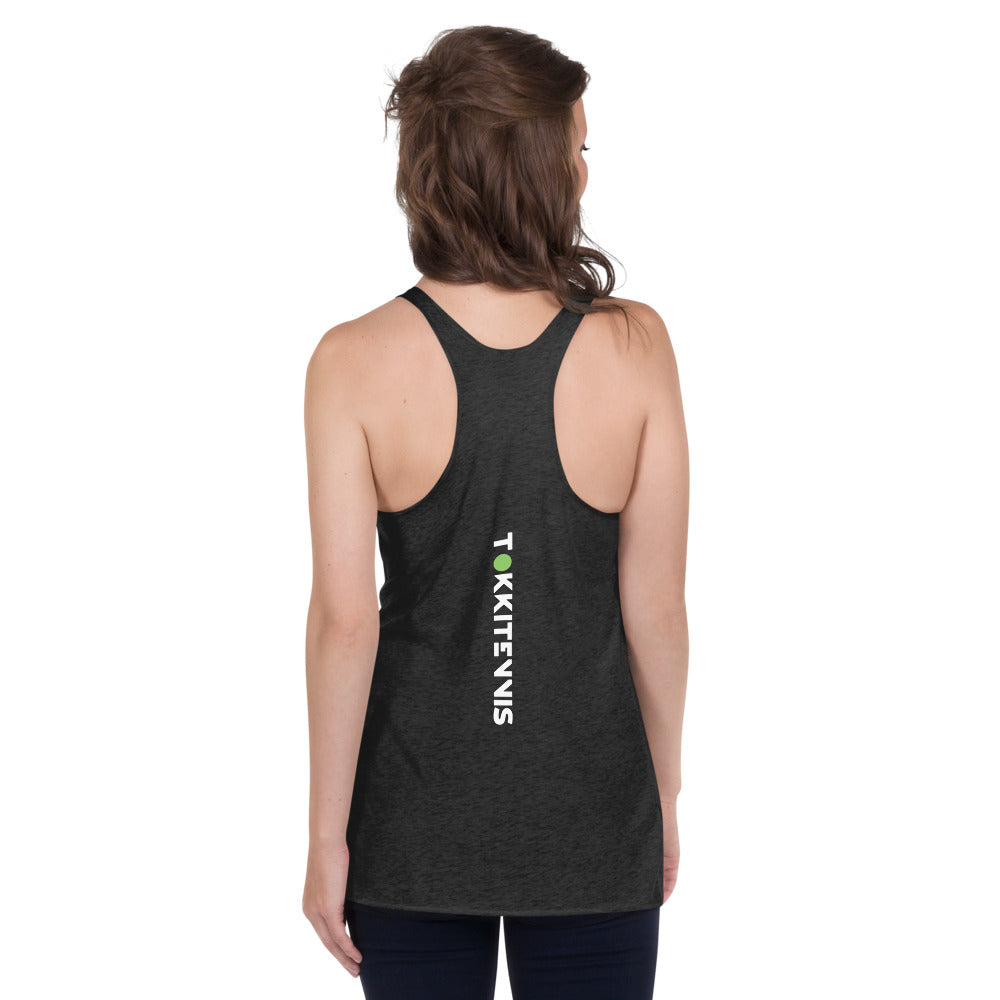 Women's Emma Racerback Tank - Black / Navy / Indigo - TOKKITENNIS