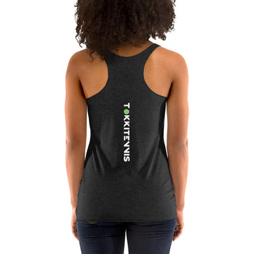 Women's Stefan Racerback Tank - Black / Navy / Indigo - TOKKITENNIS