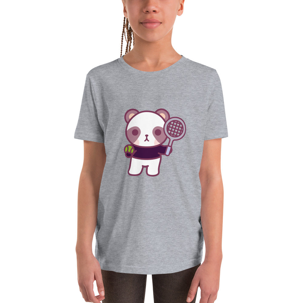 Youth Henri "Biggie" T-Shirt - White / Light Grey - TOKKITENNIS