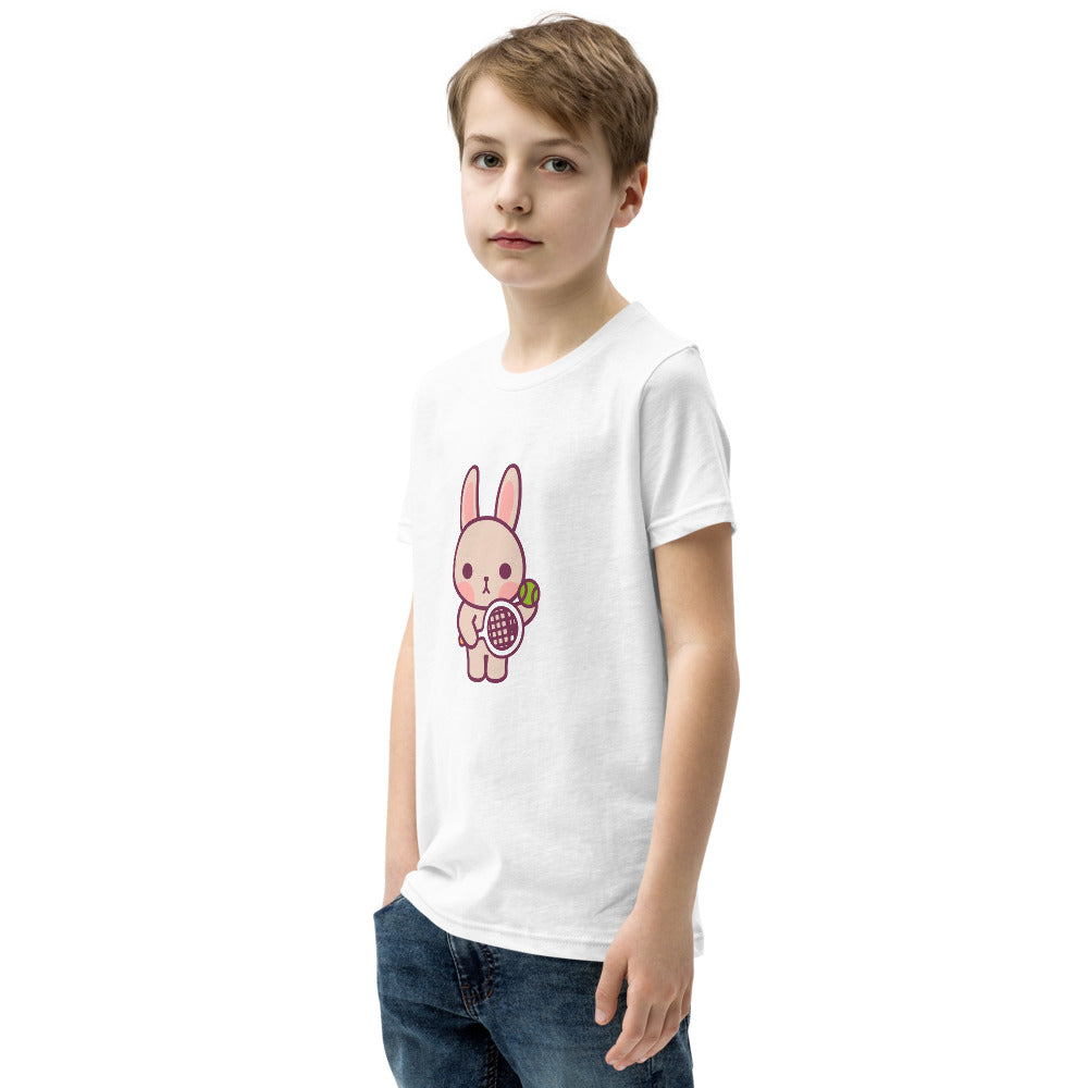 Youth Emma "Biggie" T-Shirt - White / Light Grey - TOKKITENNIS