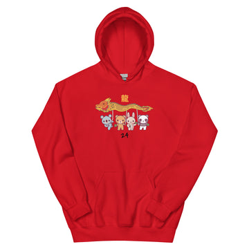 Tokki Chums Year of the Dragon Hoodie - Lunar New Year (Red)