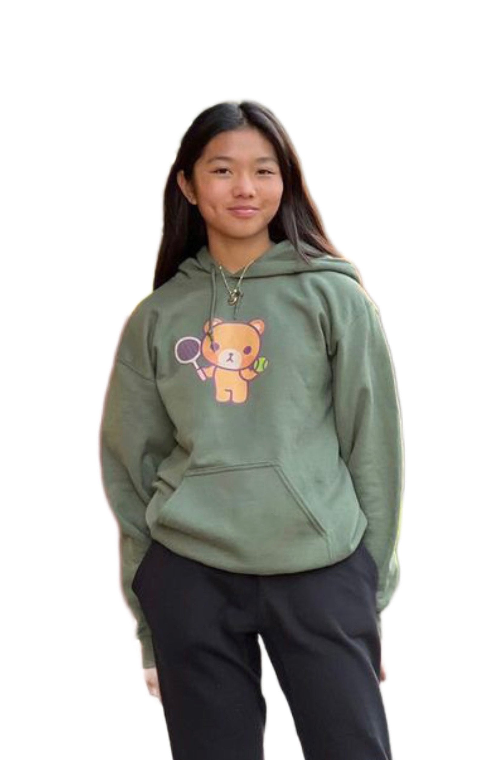 Adult Unisex Stefan Hoodie - Military Green - TOKKITENNIS