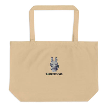 Large organic Emma tote bag - Oyster