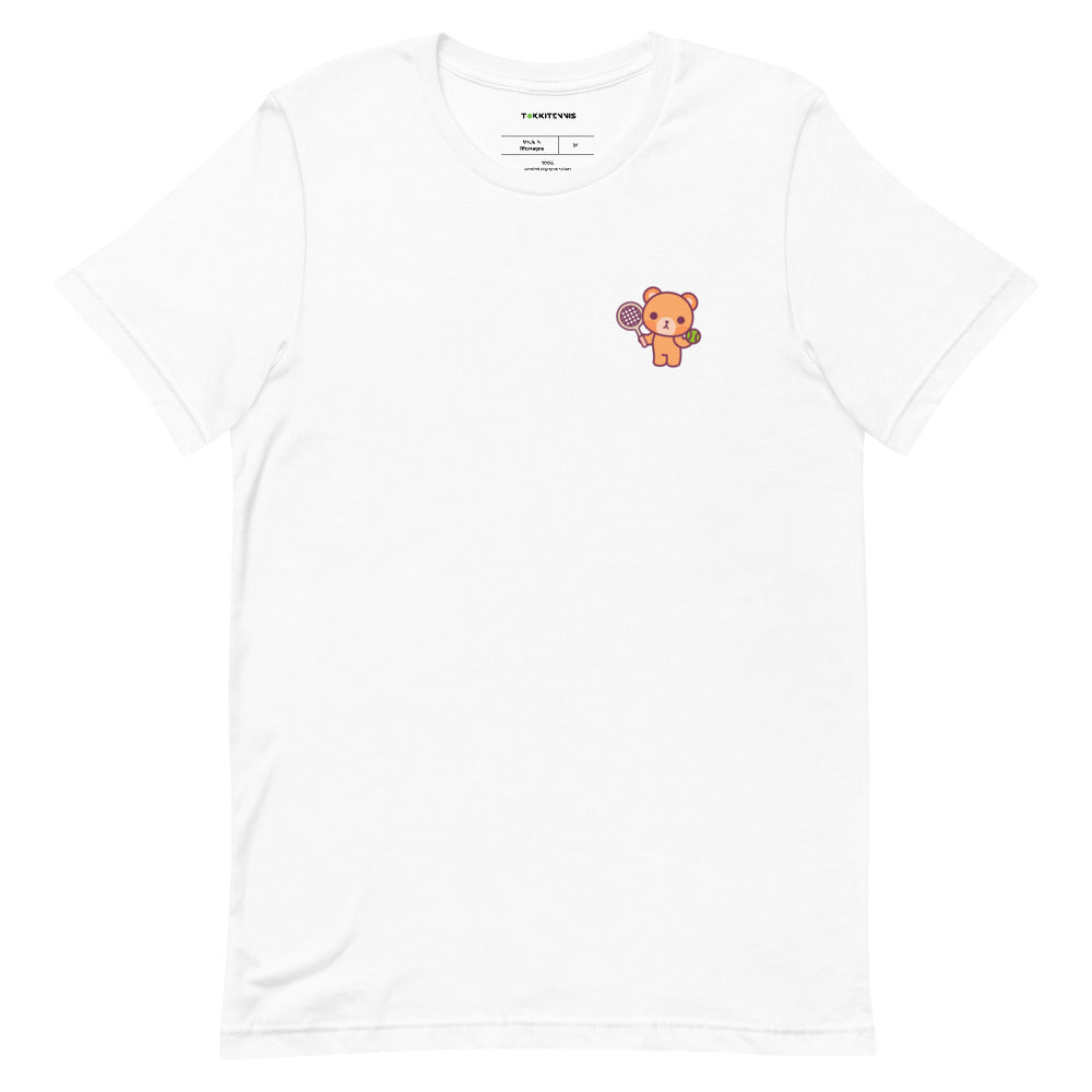 Adult Unisex Short-Sleeve Stefan T-Shirt - White / Light Grey - TOKKITENNIS