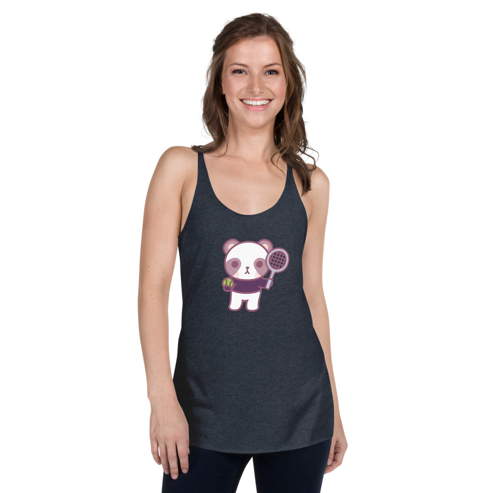 Women's Henri Racerback Tank - Black / Navy / Indigo - TOKKITENNIS