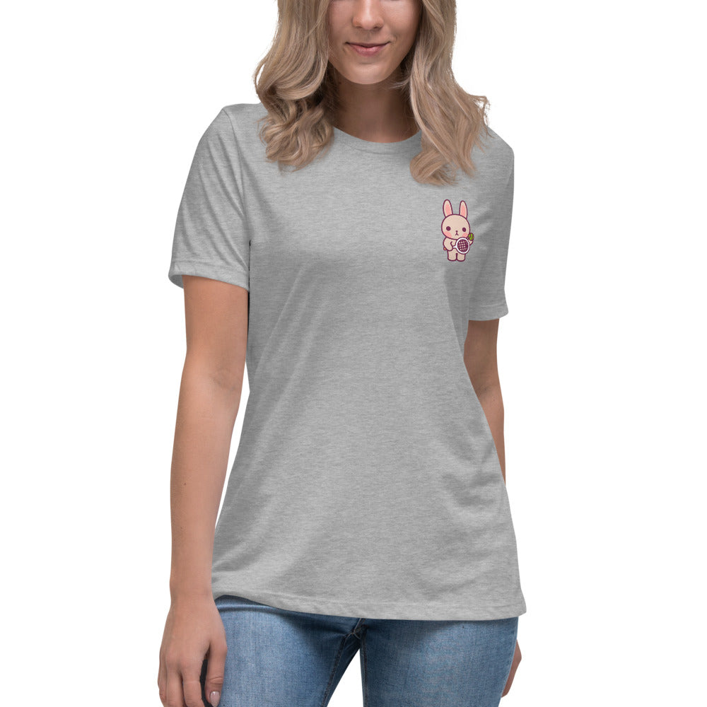 Women's Emma "Mini-Me" T-Shirt - White / Light Grey - TOKKITENNIS