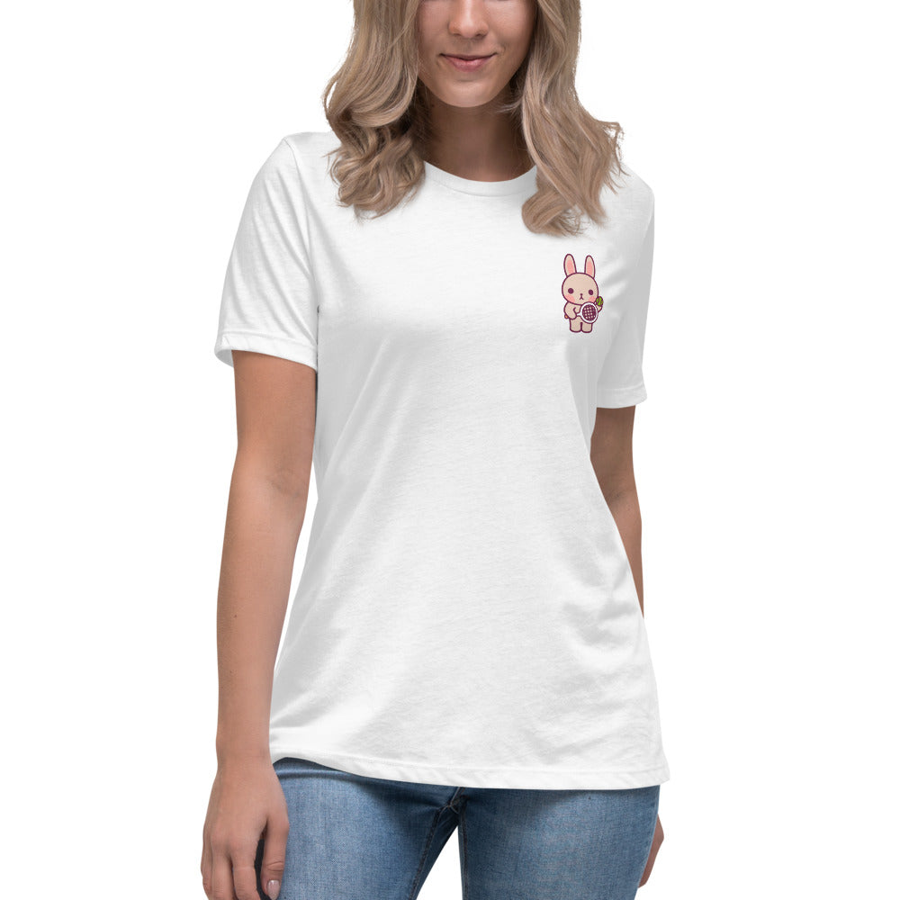 Women's Emma "Mini-Me" T-Shirt - White / Light Grey - TOKKITENNIS