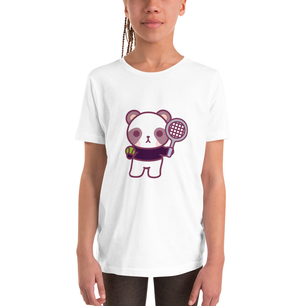 Youth Henri "Biggie" T-Shirt - White / Light Grey - TOKKITENNIS